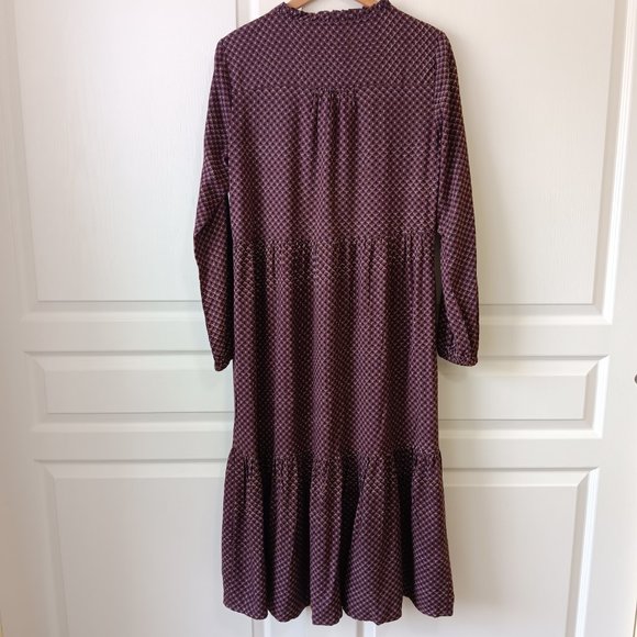 NEW Cream Women's Ultra Violet Geo CRVimma Dress - Kim Fit - Midi Dress Size 8 - Picture 3 of 16